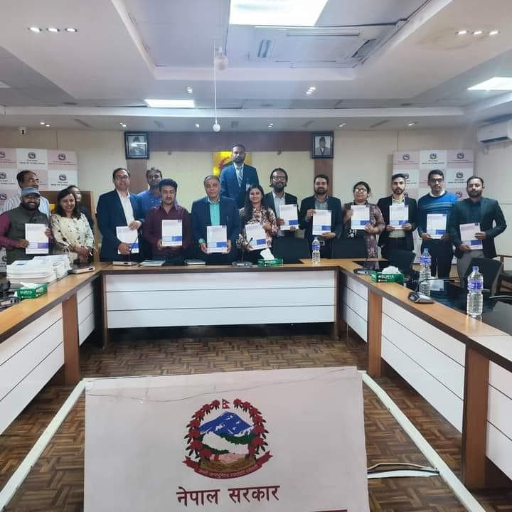 Participants at a report dissemination for the biomedical equipment assessment in Bagmati Province government hospitals
