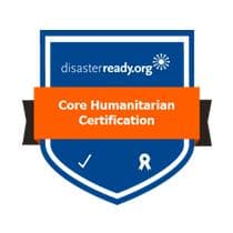 Core Humanitarian Certification badge from DisasterReady.org